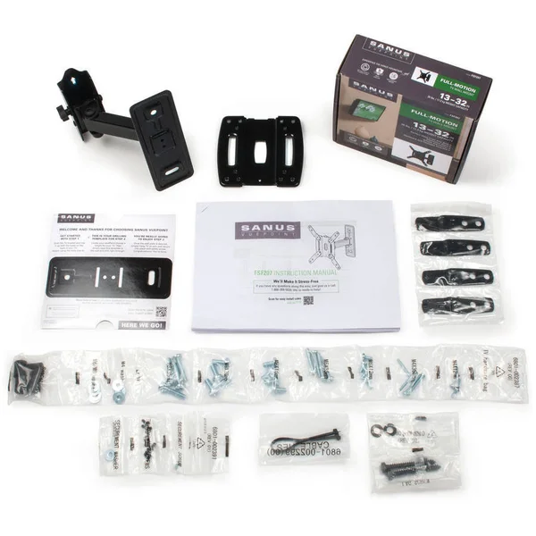 Sanus VuePoint Full-Motion TV Wall Mount for 13 inch-32 inch TVs
