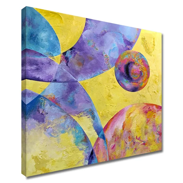 Tangletown Fine Art 24x22x24x22 We Are Not Alone by Evan Stuart Marshall Wall Art Print on Canvas Yellow