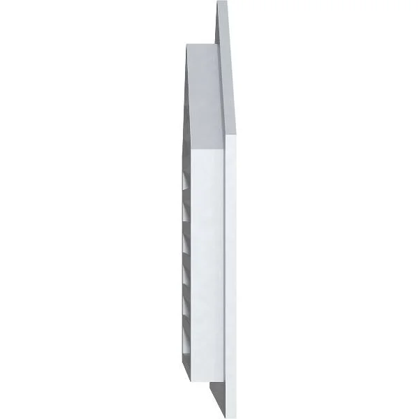 26 inchw x 30 inchh Peaked Top Gable Vent (31 inchw x 35 3/8 inchh Frame Size) 12/12 Pitch: Functional - PVC Gable Vent w/ 1 inch