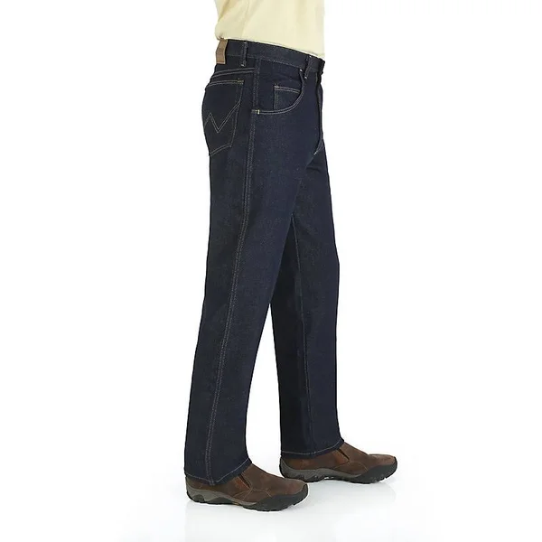 Wrangler Men's Rugged Wear Relaxed Fit Jeans (44x30 Denim)