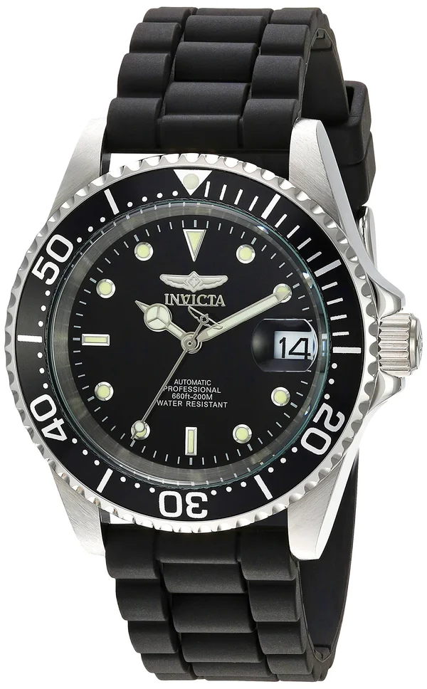 Invicta Men's 23678 &Pro Diver& Automatic Black Silicone Watch