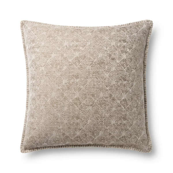 Loloi P0890 Polyester Pillow Beige - 22x22 x 22x22 Cover Only