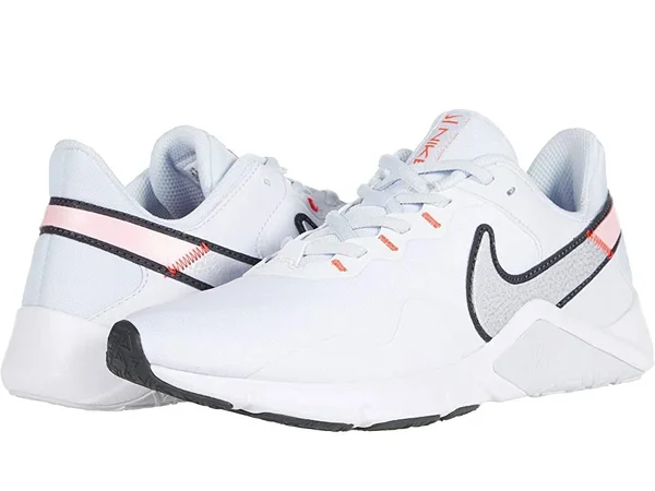 Women's Nike Legend Essential 2 Training Shoe - Grey/Pink - Size 8
