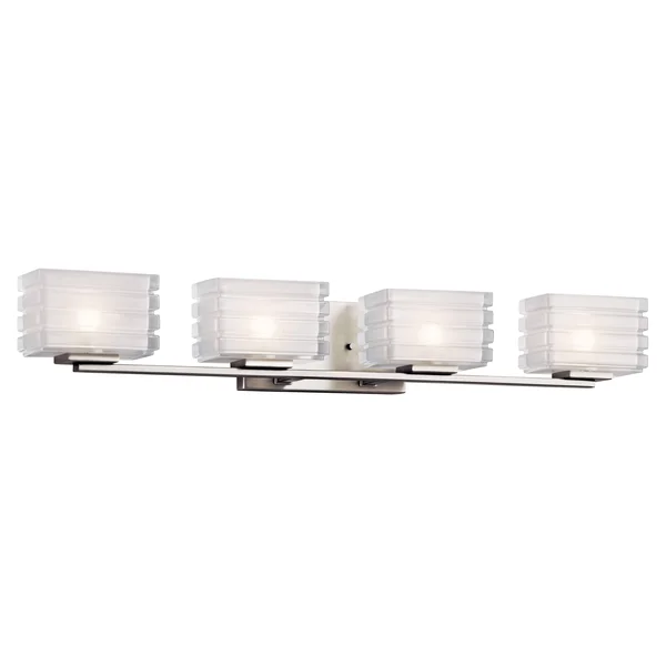 Kichler 45480NI Bazely Bath 4-Light Halogen - Brushed Nickel