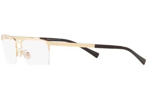 Versace VE1263 Oval Eyeglasses, 53-17-140, 1002-GOLD