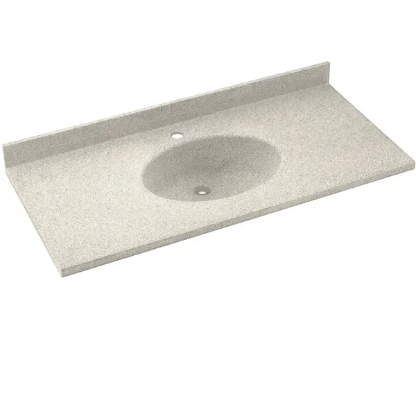 Swan Chesapeake Solid Surface 31-in x 22-in Vanity Top in Tahiti Matrix