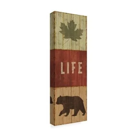 Trademark Fine Art 'Lake Lodge XIV' Canvas Art by Sue Schlabach - Size: 16 x 47