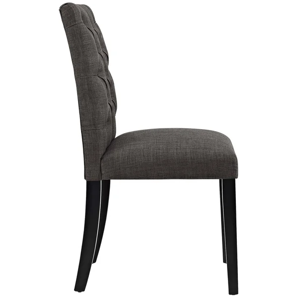 Modway Duchess Dining Chair Fabric Set of 2 - Brown