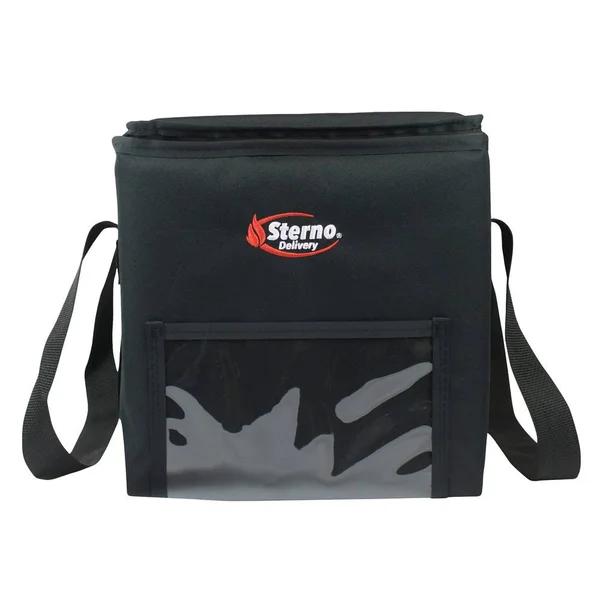 Sterno 70518 Black Extra-Large Delivery Insulated Food Carrier - 11 1/2x22 x 11 1/2x22 x 18x22 - Holds (6) 6x22 x 6x22 x 3x22 San