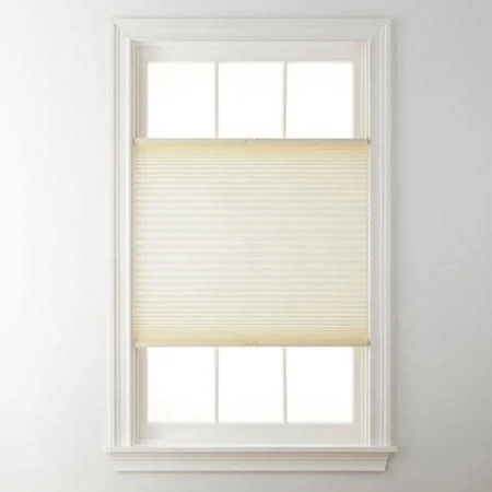 Jcpenney Home Top-Down/Bottom-Up Cordless 1" Linen Pleated Shade - Free Swatch - One Size, White
