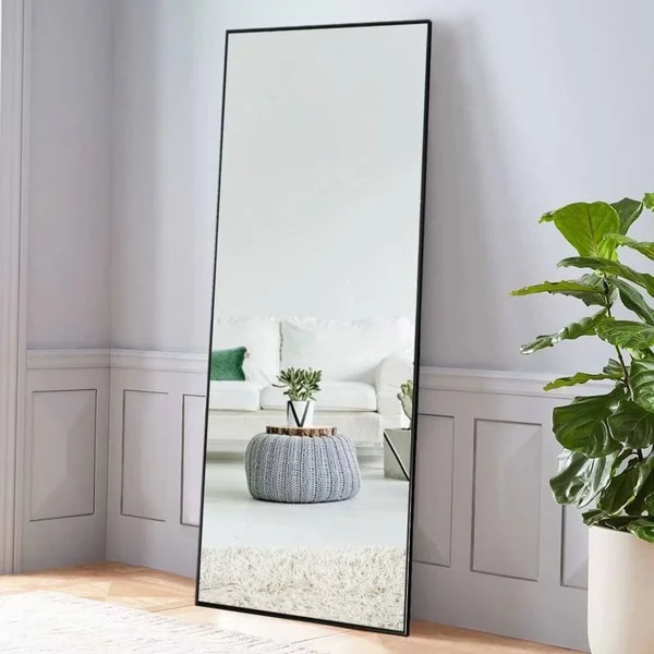 Modern Freestanding Full Length Floor Mirror - 64.17x21.26 - White