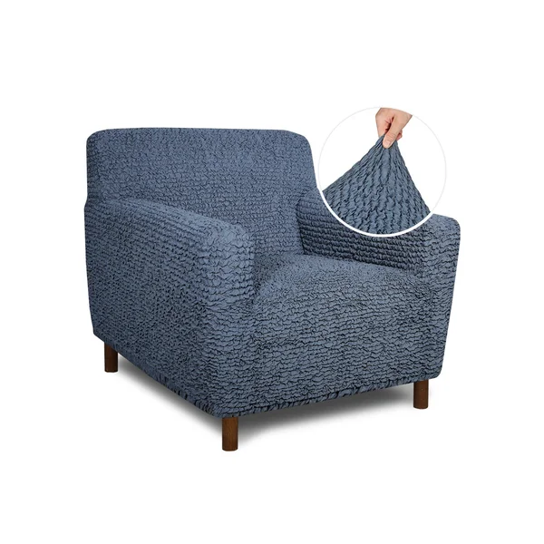 Armchair Slipcover - Mille Righe Collection Blue