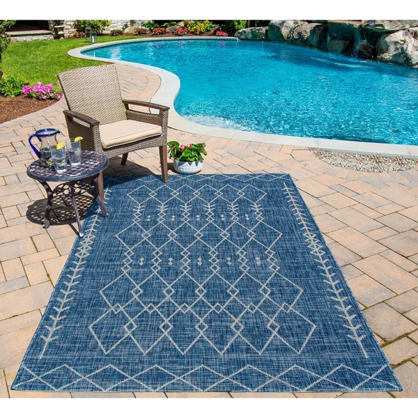 Novogratz Villa VI-08 Blue Area Rug, 3&11x22 x 5&7x22