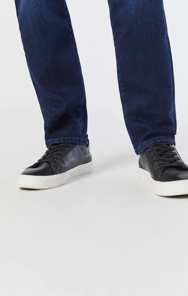 Mavi Men's Zach Straight Leg in Dark Brushed Athletic - Men's Jeans
