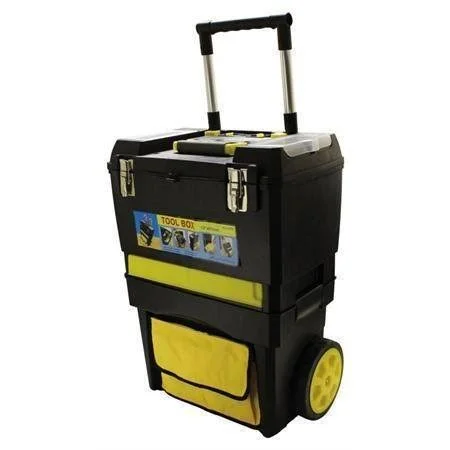 Duratool Rolling Work Shop with Part Bins/Accessory Drawer/Removable Tray and Bag