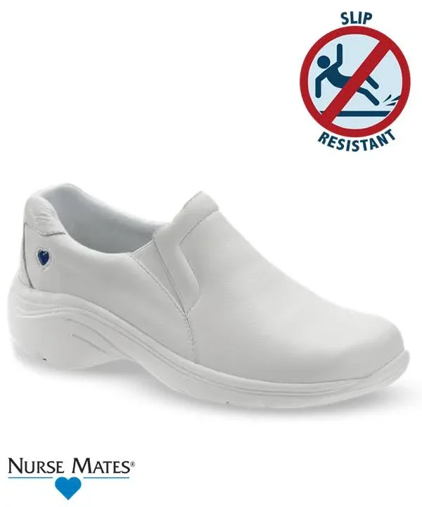 Nurse Mates Dove Slip on Nursing Shoes - 8m - White