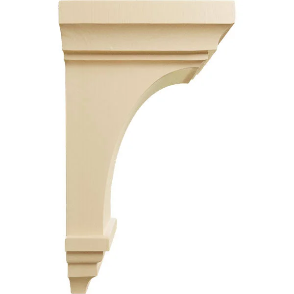 6 inchw x 6 3/4 inchd x 12 inchh Large Jefferson Wood Corbel - Maple
