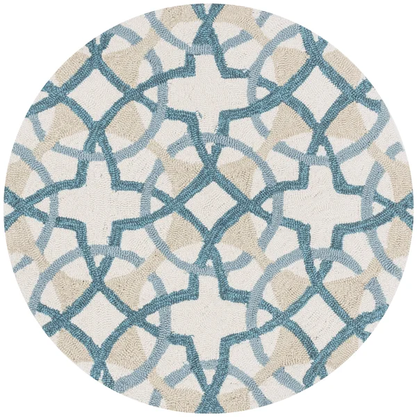 Loloi Francesca Fc-42 7&6x22 x 9&6x22 Ivory - Teal Rug