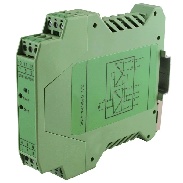 ASI ASI451124 Single Channel Dual Output Analog Signal Isolator Transmitter Splitter, 3-Way Isolation, DIN Rail Mount, Single 4