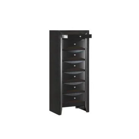 Latitude Run Medford 7 Drawer Lingerie Chest, Black