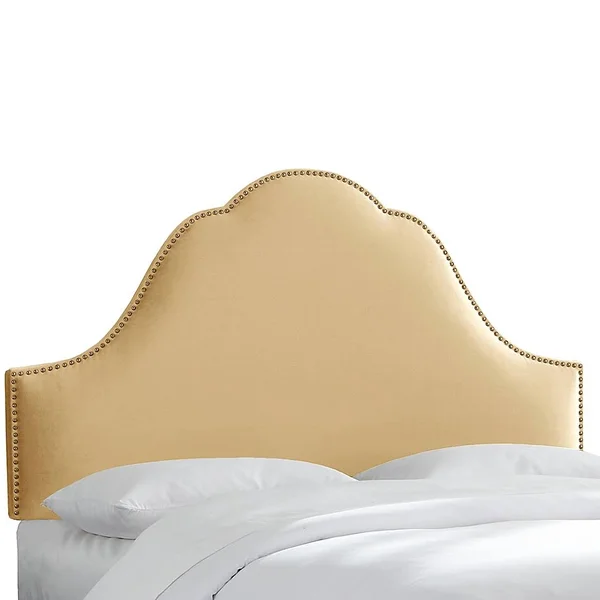 Skyline Furniture Congress King Headboard in Velvet Buckwheat