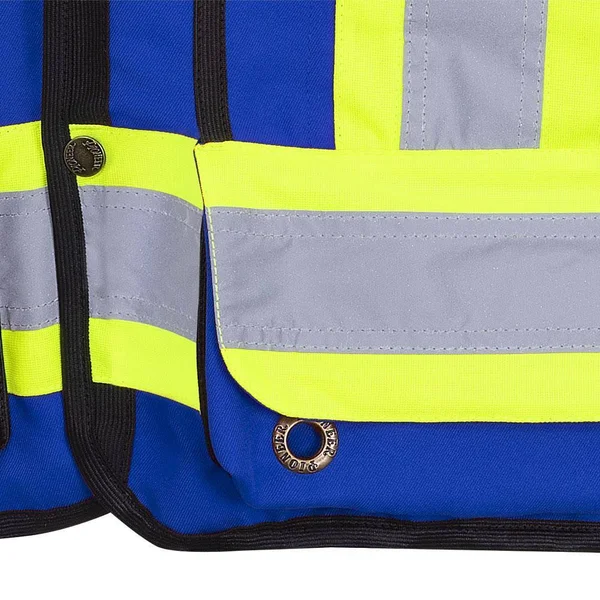 Pioneer V1010180-3XL Hi-Viz Surveyor’s Safety Vest - Royal, 3XL