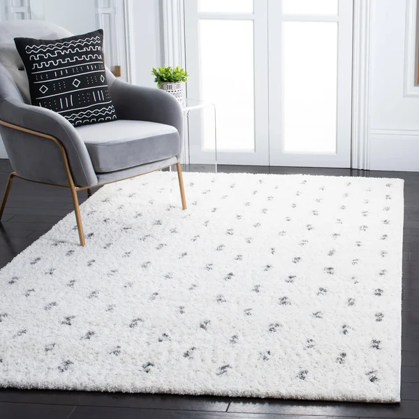 Safavieh Berber Shag Rug Collection BER166A - Beige, Grey - 9' x 12'