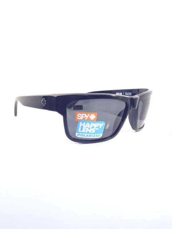 Spy Frazier Sunglasses - Black, Happy Grey Green
