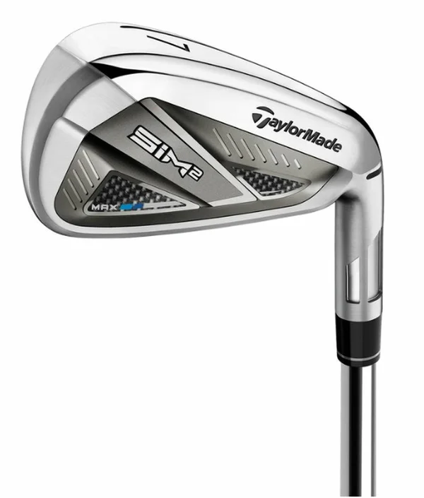 TaylorMade SIM2 Max Iron Set 2021 Left 5-PW KBS Max MT 85 Steel Stiff