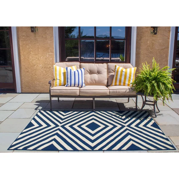 Momeni Baja Area Rug - Navy, 6&7x22 x 9&6x22