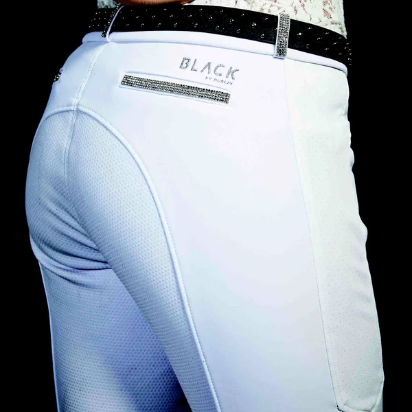 Dublin Ladies Black Linda Soft Shell Thermal Full Seat Breeches