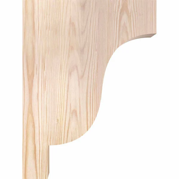 Ekena Millwork COR06X12X16NEW00SDF 5 1/2x22W x 12x22D x 16x22H Newport Smooth Corbel, Douglas Fir