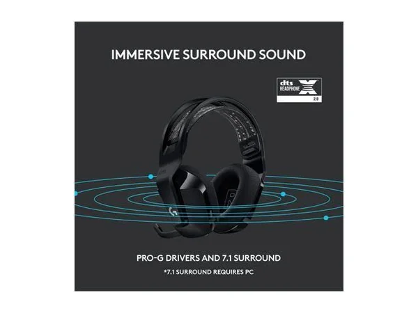 Logitech G733 Lightspeed Wireless RGB Gaming Headset Black