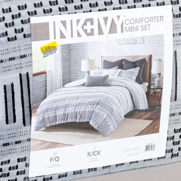 INK+IVY Rhea Cotton Jacquard Comforter Mini Set Full/Queen