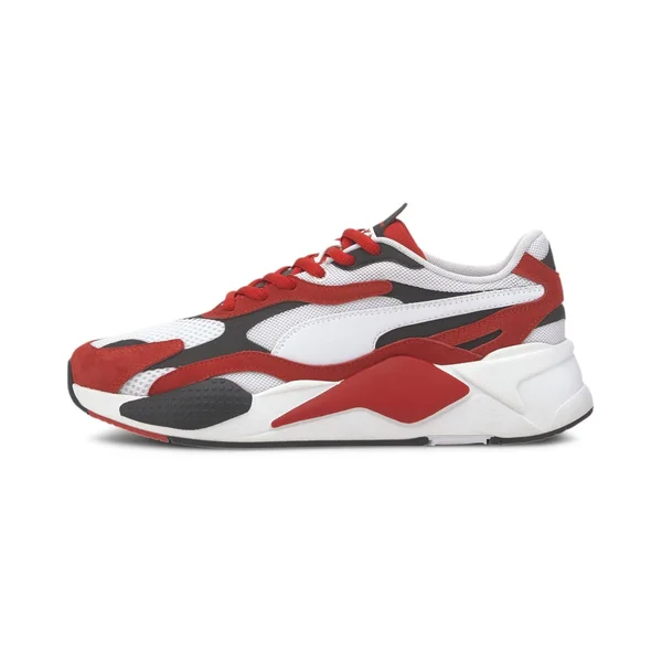 Puma Men's RS-X³ Super Casual Shoes in White/Red Size 9.5, Suede