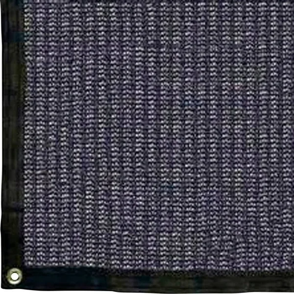 Riverstone Industries Knitted Shade Cloth with Grommets - Size: 10& x 25&, Black