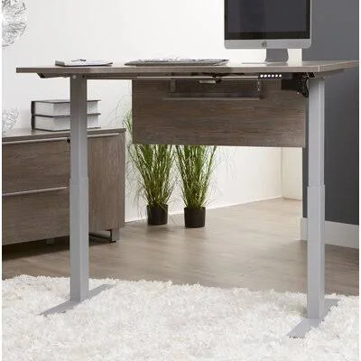 Ose Standing Desk Color: Gray, Size: 63x22 W x 31.5x22 D