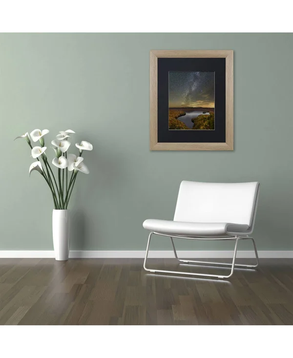 Trademark Fine Art &Harvest Sky& by Michael Blanchette Framed Photographic Print - Size: 14x22 H x 11x22 W x 0.5x22 D - Matte Col