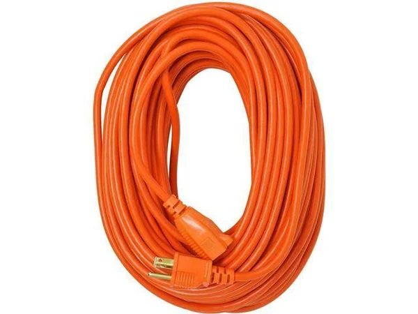 Woods 02309 16/3 Vinyl Outdoor Heavy Duty Extension Cord - 100 ft, Orange
