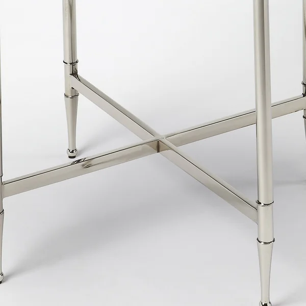 Butler Crosby Metal & Mirror End Table