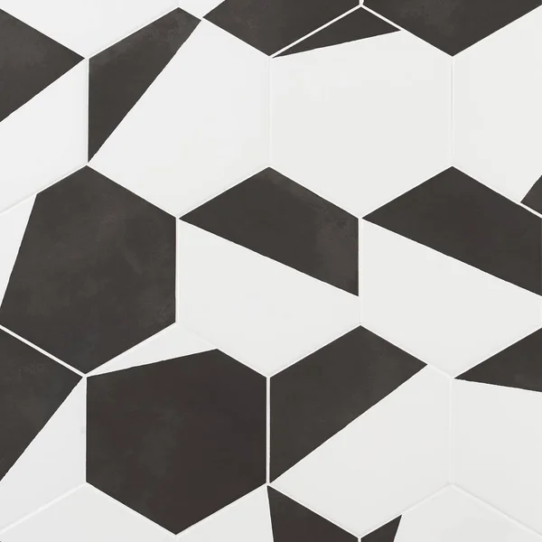 Artmore Tile Modern Hex Pop Black 7.79 in. x 8.98 in. Matte Porcelain Floor and Wall Tile (16 Pieces 6.03 Sq. ft. per CASE), EX