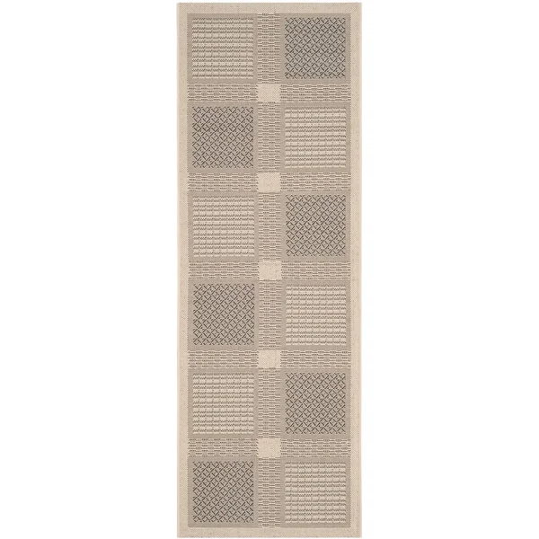 Safavieh Courtyard CY1928-3009 6&7x22 x 9&6x22 Brown - Natural Area Rug