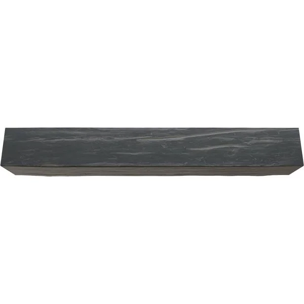 Ekena Millwork BMRW2C0100X040X096ES 10x22W x 4x22H x 8&L 2-Sided (L-beam) Riverwood Endurathane Faux Wood Ceiling Beam - Aged Ash