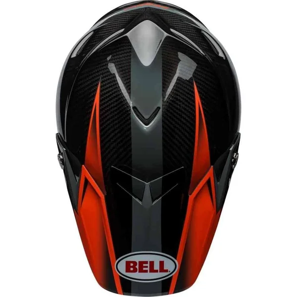 Bell Moto-9 Flex Helmet, Hound Matte/Gloss Orange/Charcoal, S