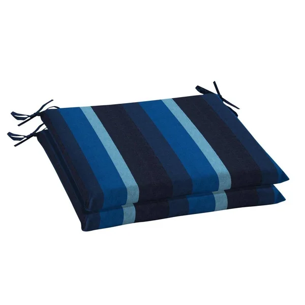 Home Decorators Collection Oak Cliff 20 x 18 Sunbrella Gateway Indigo Outdoor Chair Cushion (2-Pack)