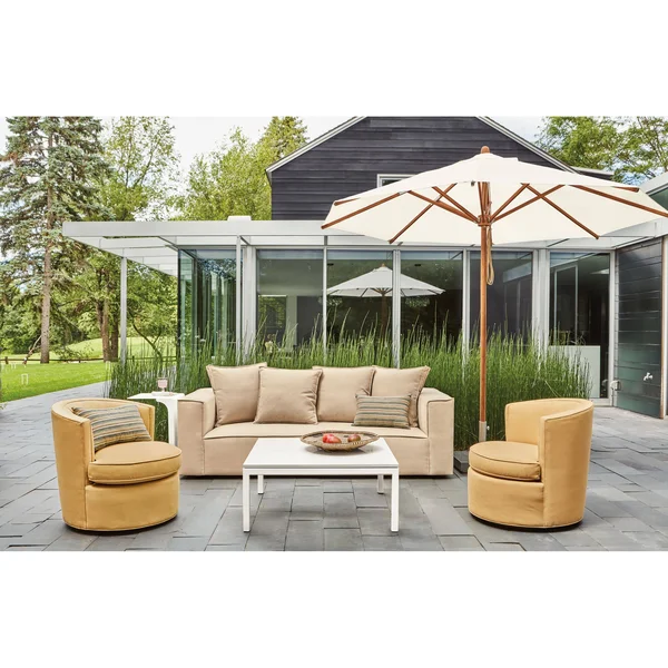 Room & Board, Modern Parsons Outdoor Coffee Table w/ 1x22 Leg 24d 48W 16h in Grey, Grey Recycled HDPE Top w/ Graphite Base