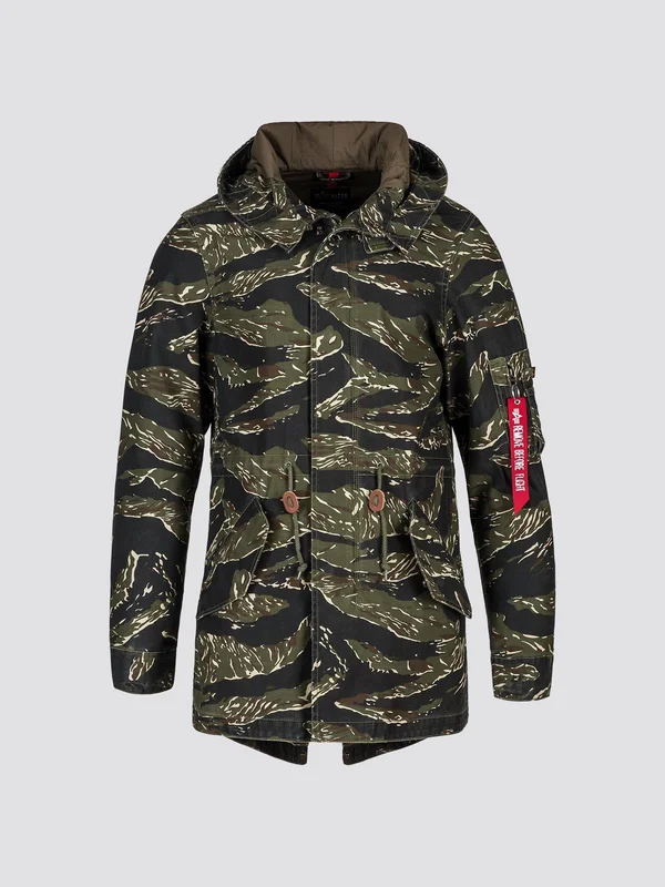 Alpha Industries Men's Tiger Camo M-59 Fishtail Jacket