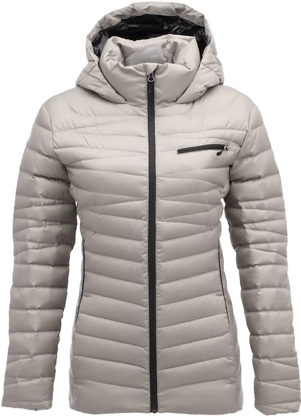 Spyder Women's Timeless Hoody Down Jacket - Alloy/Black, Small