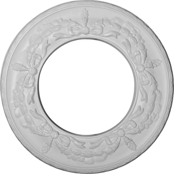 13 1/4x22OD x 7 1/8x22ID x 7/8x22P Salem Ceiling Medallion (Fits Canopies Up to 7 1/8x22) - Hand-Painted Green Gold