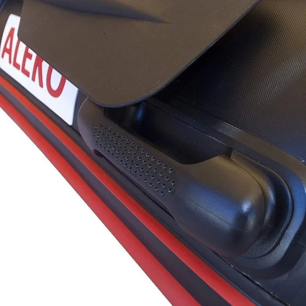 Aleko 10.5ft Inflatable Fishing Boat with Air FLOOR, Red and Black